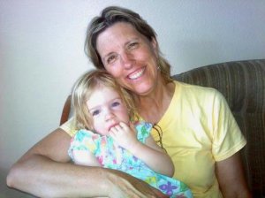 My Mom and niece.  They are not nanoparticles.