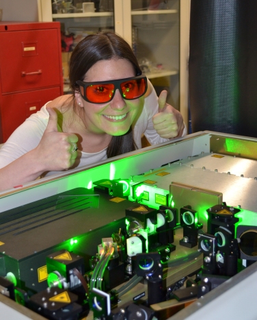 This is me with our laser!