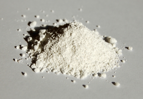 Titanium dioxide powder.