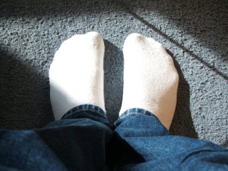 Do these socks contain silver nanoparticles or don't they? There's no way to tell just by looking at them. Image source.
