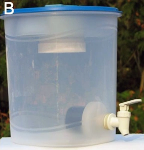 Dr. Pradeep's water filtration device. Reprinted with permission from his recent article in the Proceedings of the National Academy of Science.