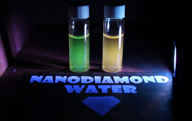 3 - Fluorescing Nanodiamond Water