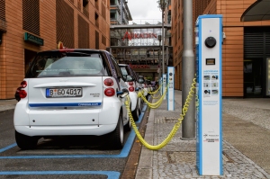 parked electric cars