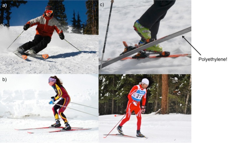 different types of skiing